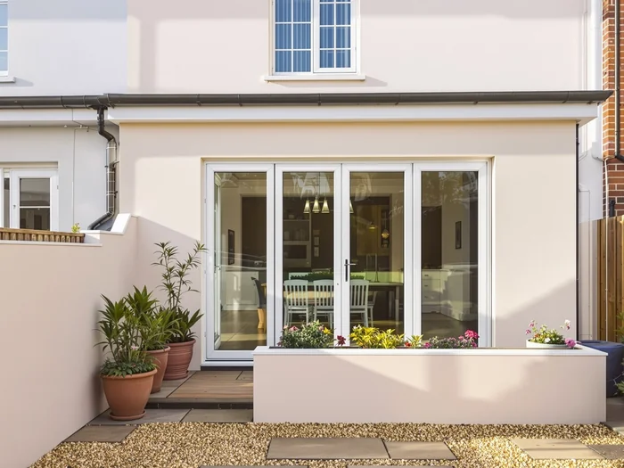 Folding doors on a Bristol terraced house
